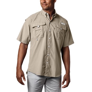 Columbia PFG Bahama II Short Sleeve, Camisa Kaki Para Hombre | 946257-NRE